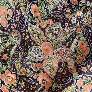 Paisley Print 100% Silk Cowboy Wild Rag